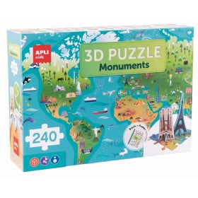 Puzzle 3D Monumentos del Mundo 240 Piezas Apli Kids