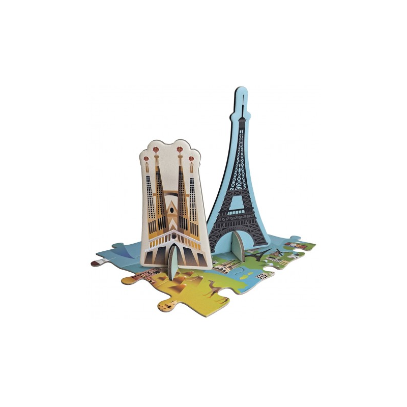 Puzzle 3D Monumentos del Mundo 240 Piezas Apli Kids