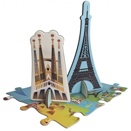 Puzzle 3D Monumentos del Mundo 240 Piezas Apli Kids