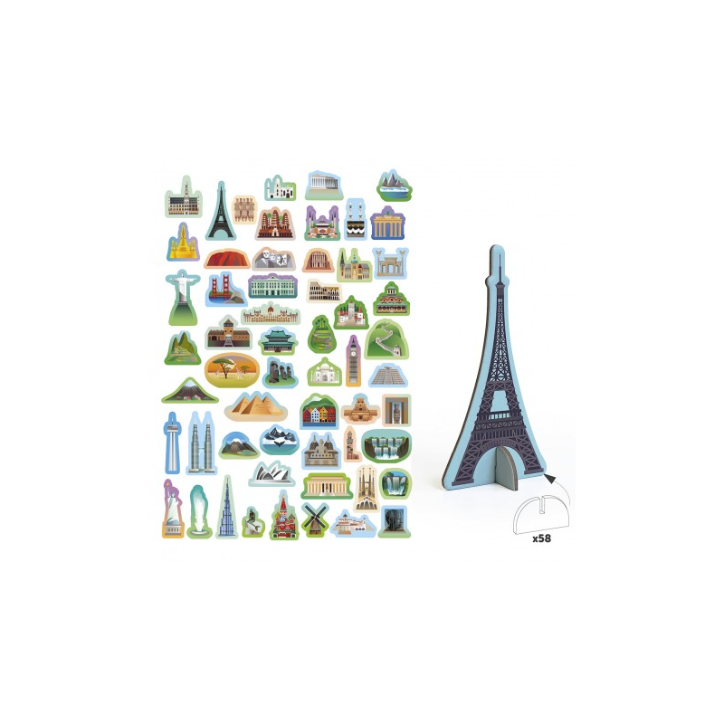 Puzzle 3D Monumentos del Mundo 240 Piezas Apli Kids