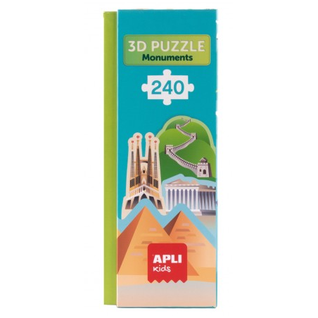 Puzzle 3D Monumentos del Mundo 240 Piezas Apli Kids