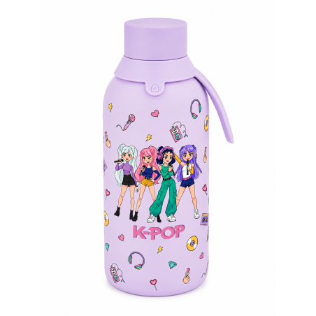 Botella Térmica K-Pop Lila 500 Ml De Aurea