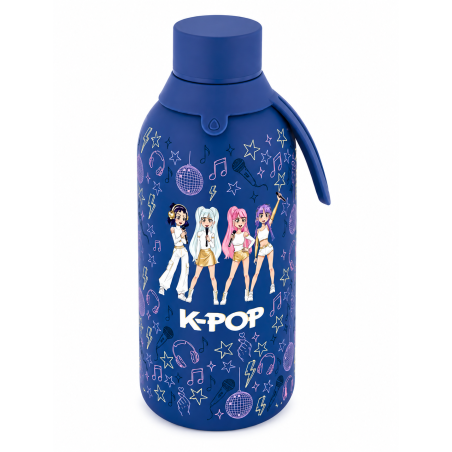 Botella Térmica K-Pop Dark Blue 500 Ml De Aurea