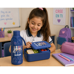 Botella Térmica K-Pop Dark Blue 500 Ml De Aurea 2