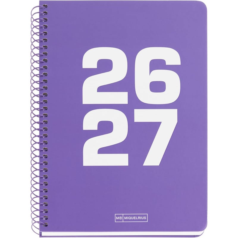 Agenda Escolar 26/27 A5 Miquelrius Basic Lila De Apli Paper