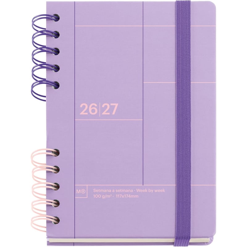 Agenda Escolar 26/27 A6 Miquelrius Malva Back To Basics De Apli Paper