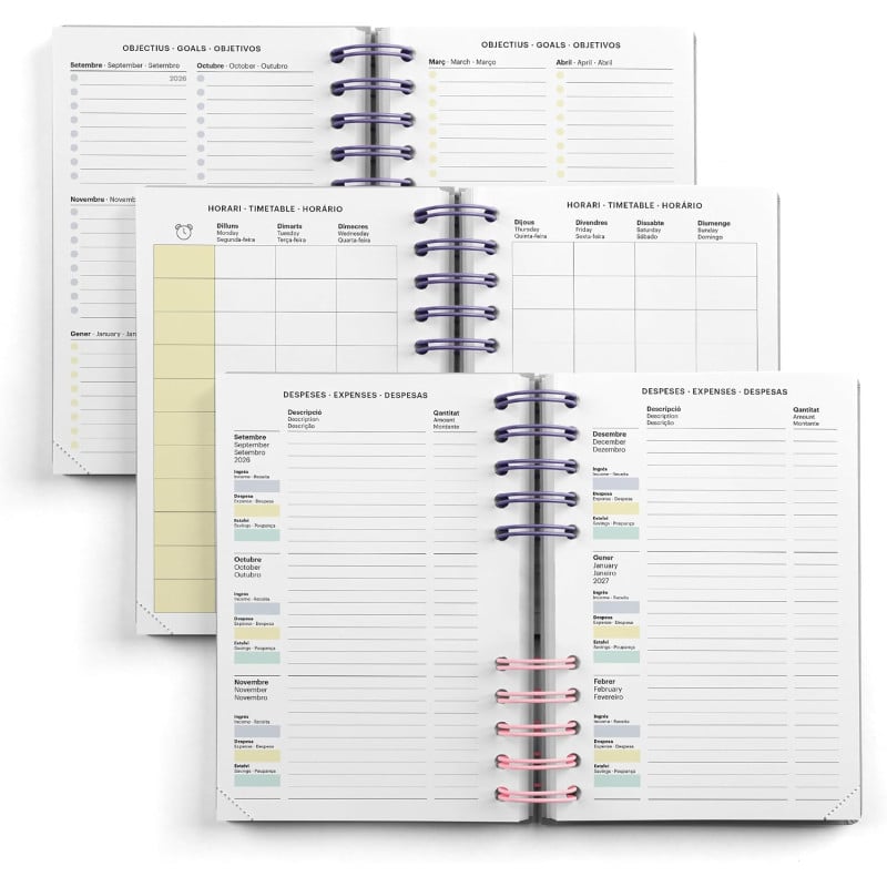 Agenda Escolar 26/27 A6 Miquelrius Malva Back To Basics
