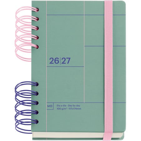 Agenda Escolar 26/27 A6 Miquelrius Verde Back To Basics De Apli Paper