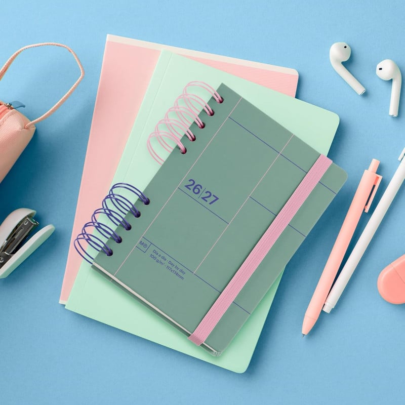 Agenda Escolar 26/27 A6 Miquelrius Verde Back To Basics