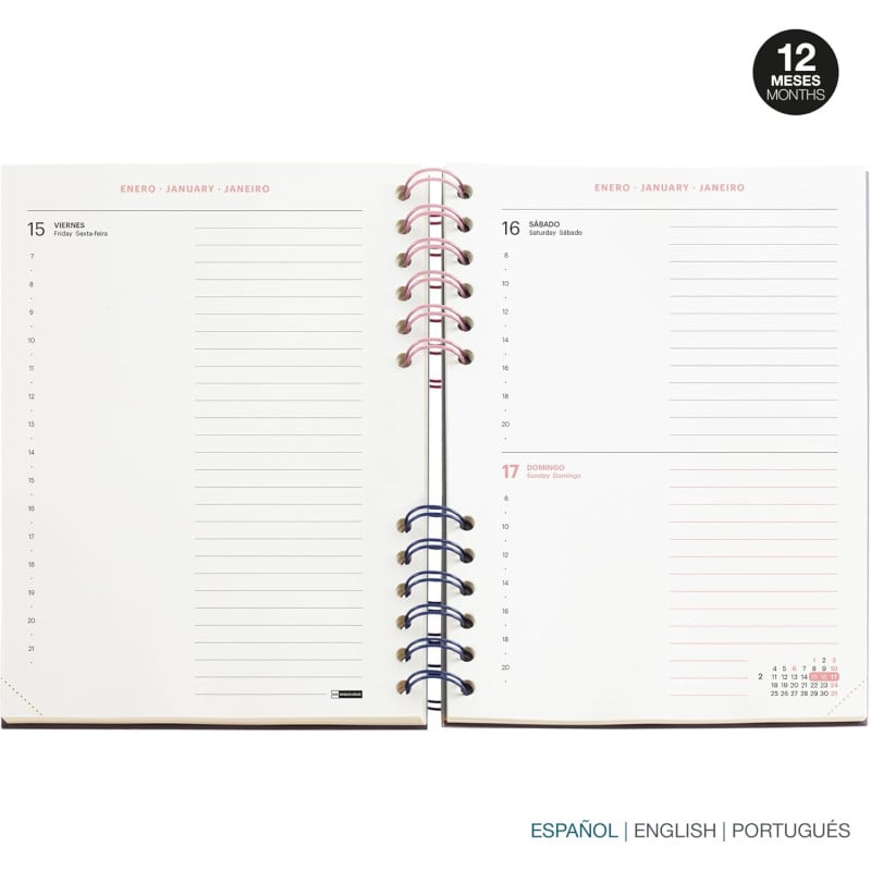 Agenda Escolar 26/27 A5 Miquelrius Verde Back To Basics
