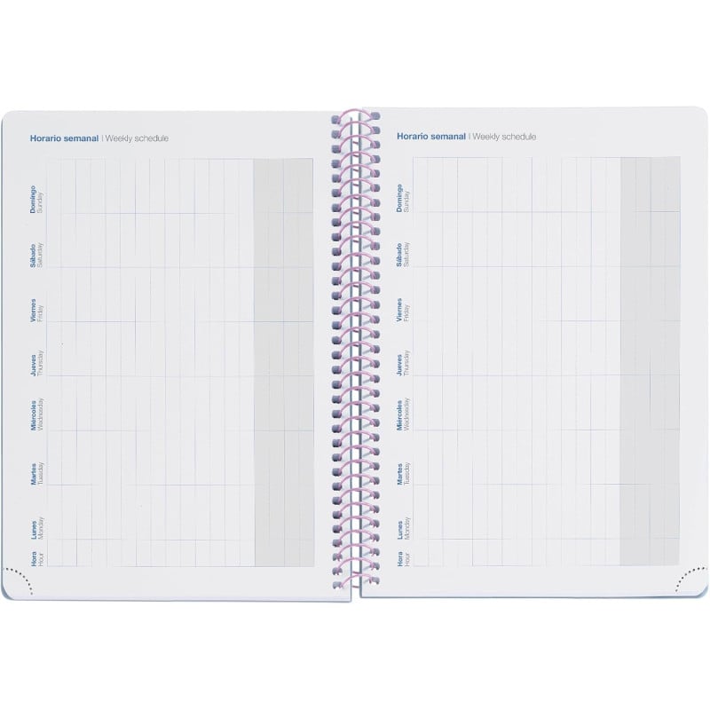 Agenda Escolar 26/27 A5 Lila Semana Vista