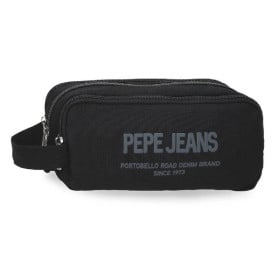 Portatodo Pepe Jeans 3 Compartimentos Negro