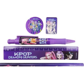 Set Papelería 5 Piezas KPop Demon Hunters 2