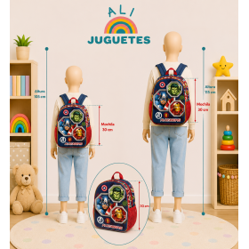Mochila Infantil 3D Avengers Assemble 25 Cm 2