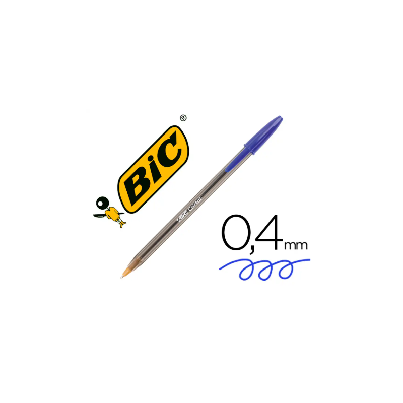 Bolígrafo Bic Cristal Original Azul 0,4 mm