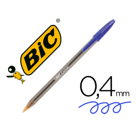 Bolígrafo Bic Cristal Original Azul 0,4 mm
