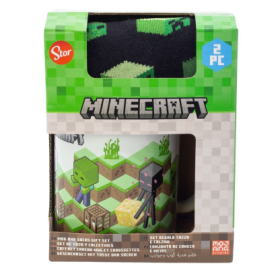 Set de Calcetines y Taza 325 ml Minecraft