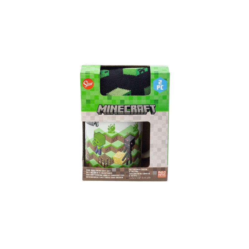 Set de Calcetines y Taza 325 ml Minecraft
