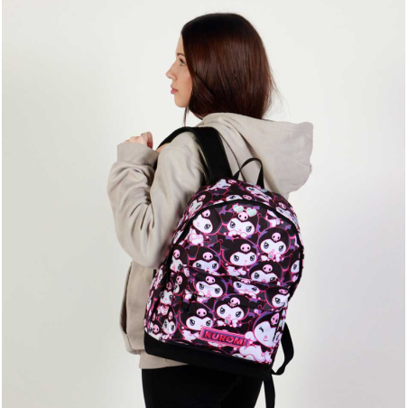 Mochila Escolar Kuromi Rouge Lila 41 Cm