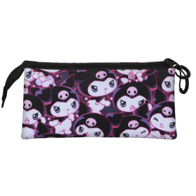 Estuche Triple Kuromi Rouge Lila De K-Ractermania 2