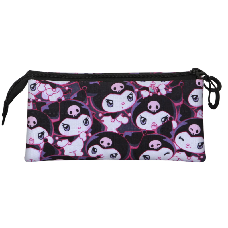 Estuche Triple Kuromi Rouge Lila