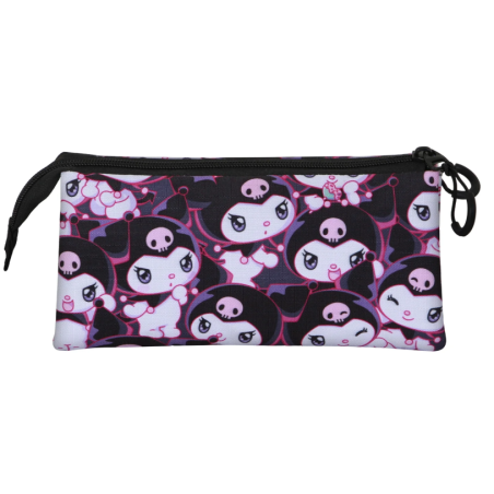 Estuche Triple Kuromi Rouge Lila