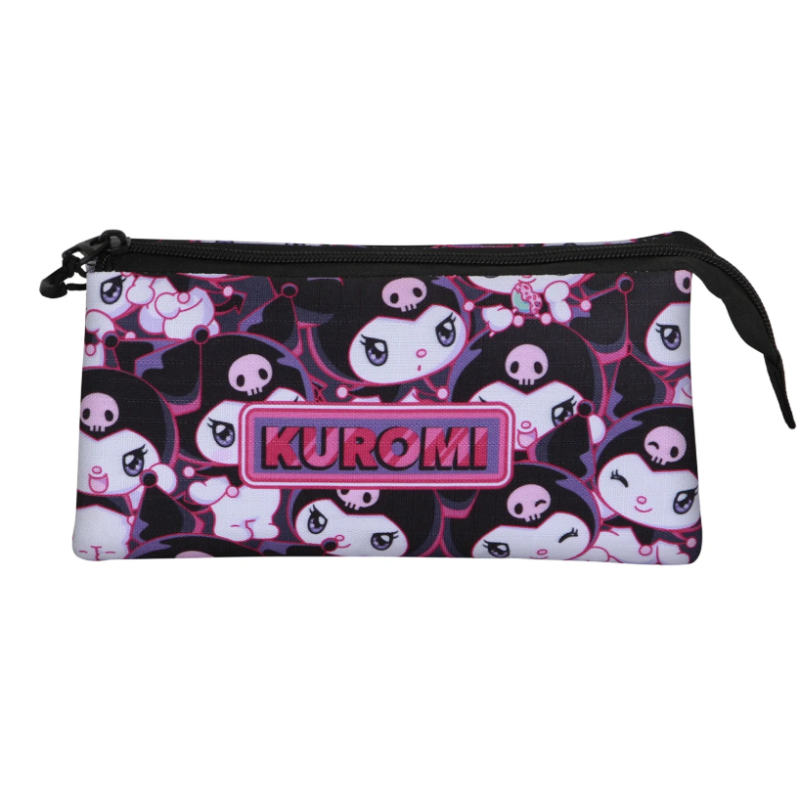 Estuche Triple Kuromi Rouge Lila