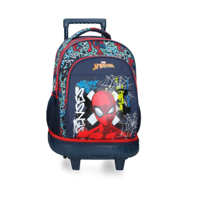 Mochila Escolar Desmontable Spiderman Grafitty