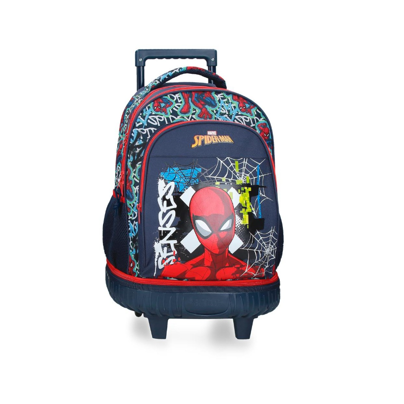 Mochila Escolar Desmontable Spiderman Grafitty De Jouma Bags