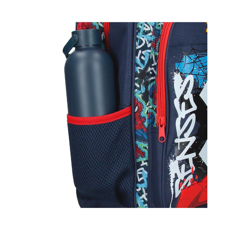 Mochila Escolar Desmontable Spiderman Grafitty