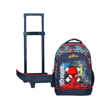 Mochila Escolar Desmontable Spiderman Grafitty