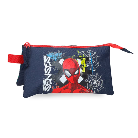 Estuche Triple Spiderman Grafitty De Jouma Bags
