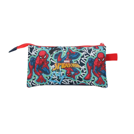 Estuche Triple Spiderman Grafitty