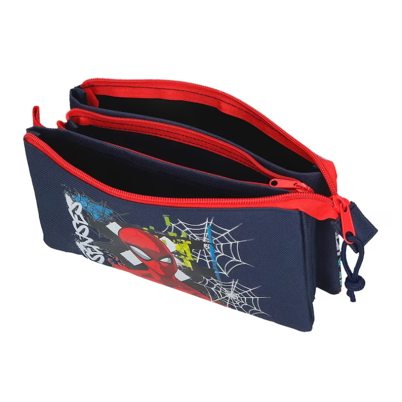 Estuche Triple Spiderman Grafitty