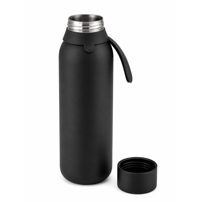 Botella Térmica Cerámica Negra 750 Ml