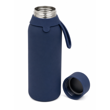 Botella Térmica Cerámica Azul Oscuro 750 Ml