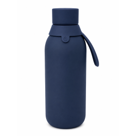 Botella Térmica Cerámica Azul Oscuro 500 Ml De Aurea