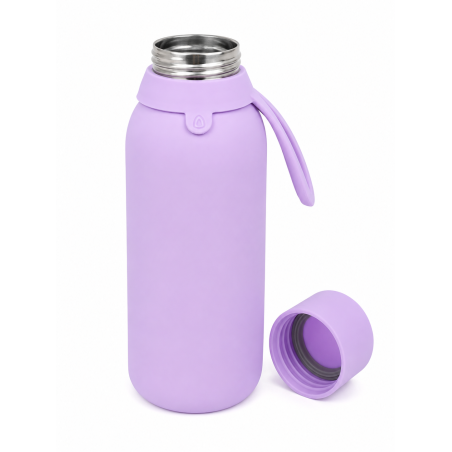 Botella Térmica Cerámica Lila 500 Ml