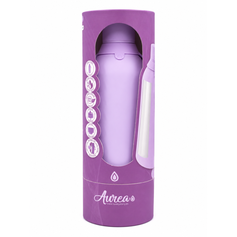 Botella Térmica Cerámica Lila 500 Ml