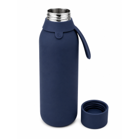 Botella Térmica Cerámica Azul Oscuro 500 Ml De Aurea 2