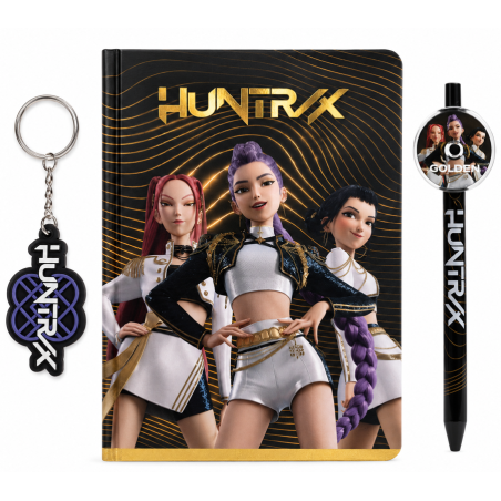 K-POP Demon Hunters Libreta Con Bolígrafo Y Llavero