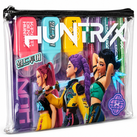 Set De Papelería En Neceser K-POP Demon Hunters De Kids Euroswan