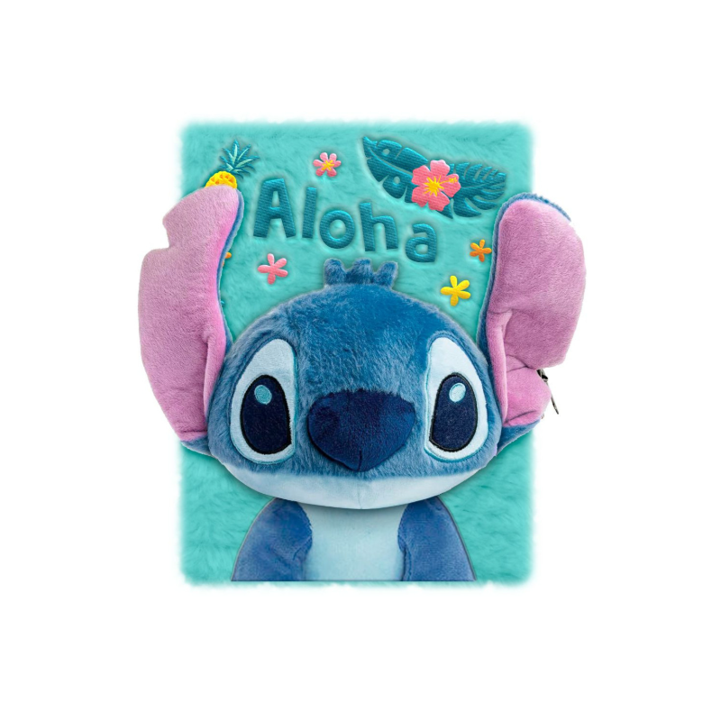 Libreta Stitch Plush De Vuelta Al Cole