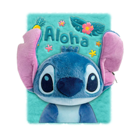 Libreta Stitch Plush De Vuelta Al Cole