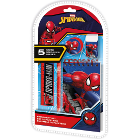 Set De Papeleria Spiderman 5 Piezas De Vuelta Al Cole
