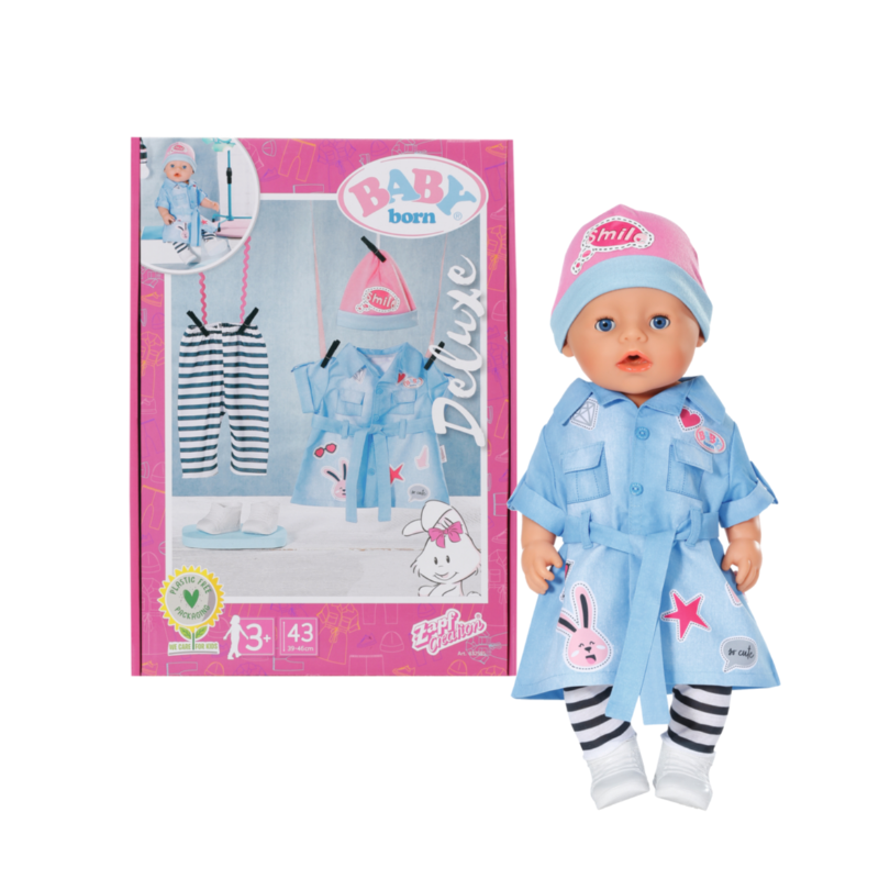 BABY Born Conjunto Deluxe Vestido Vaquero 43 Cm De MGA
