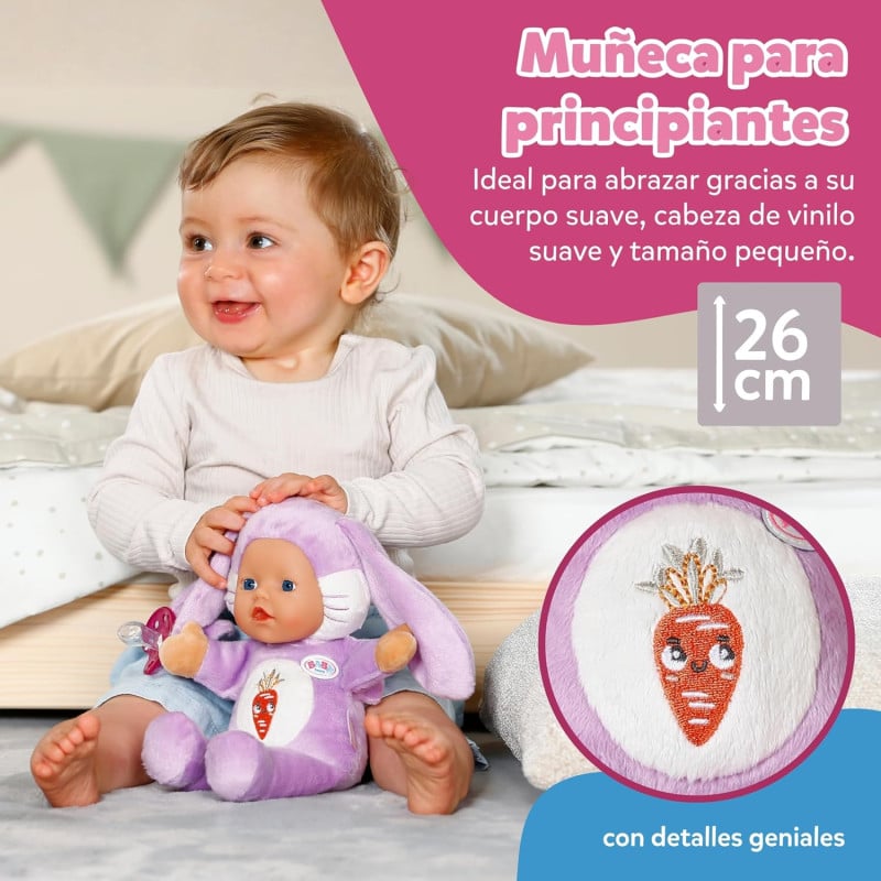 BABY Born Babies Conejita Lila 26 Cm