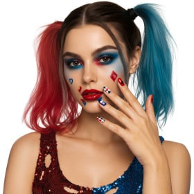 Uñas Postizas Dangerous Harley Quinn De Fiestas Guirca 2