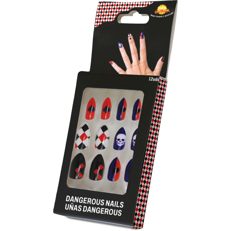 Uñas Postizas Dangerous Harley Quinn