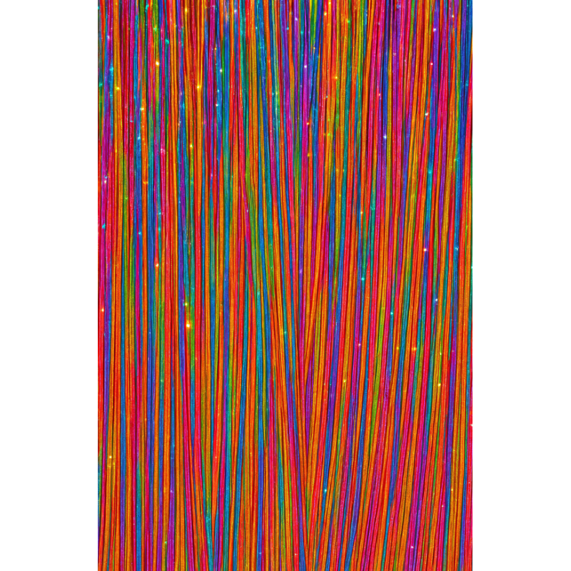 Mechones Brillantes De Pelo Sintético Multicolor